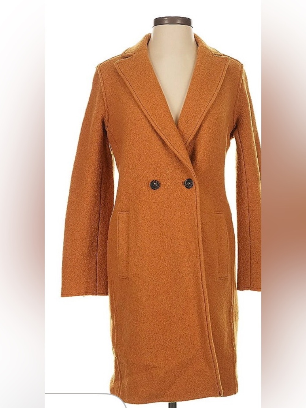 J. Crew Double-Breasted Boiled Wool Coat in Brown